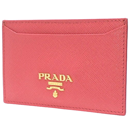 ロゴ カードケース 定期入れ 小物 パスケース 名刺入れ サフィアーノレザー SAFFIANO METAL PEONIA 1M0208