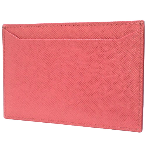 ロゴ カードケース 定期入れ 小物 パスケース 名刺入れ サフィアーノレザー SAFFIANO METAL PEONIA 1M0208