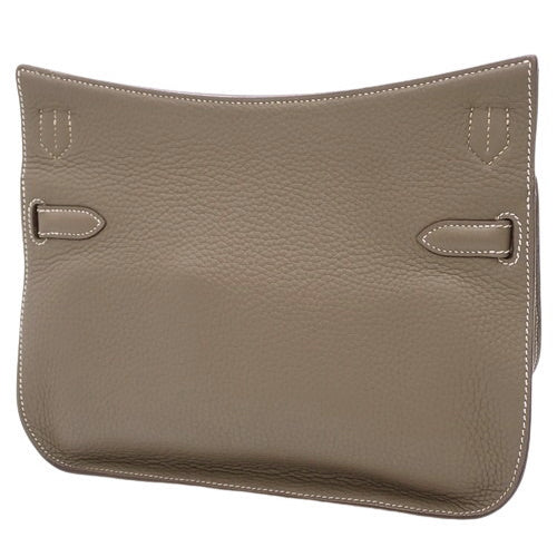 Gypsy 28 Etoupe/Etoupe Togo Leather, Palladium Hardware, Silver Hardware, □N Stamp, Shoulder/Crossbody