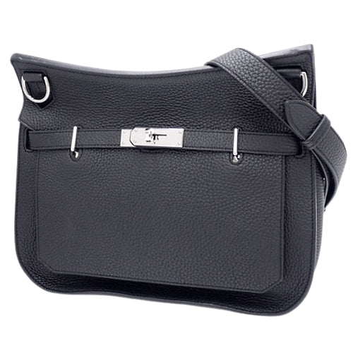Gypsiere 28 Taurillon Clemence leather, palladium hardware, silver hardware, A stamp, shoulder or crossbody bag