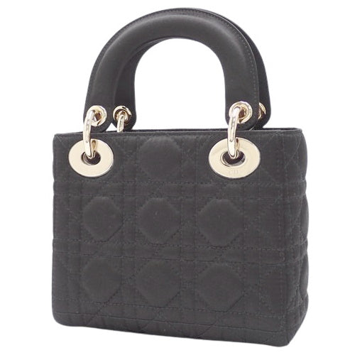 Lady Dior Mini 2-Way Shoulder Bag, Shoulder Bag, Crossbody Bag, LADY DIOR Satin