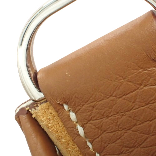 Evelyn 3 PM bag in gold, Taurillon Clemence leather, palladium hardware, silver hardware, B stamp, shoulder or crossbody.