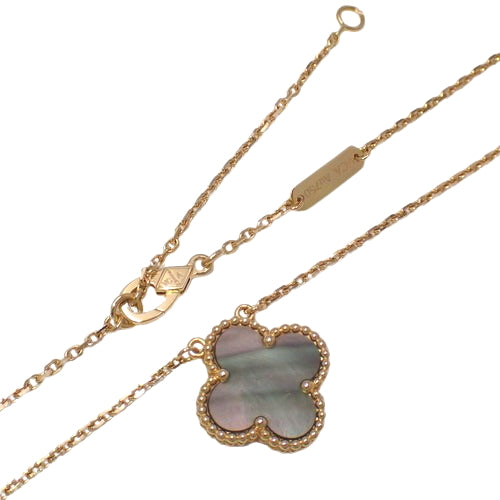 Vintage Alhambra Pendant, Grey Mother-of-Pearl, Pink Gold (K18PG), Jewelry, Grey Mother-of-Pearl