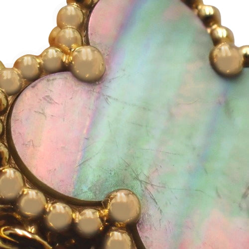 Vintage Alhambra Pendant, Grey Mother-of-Pearl, Pink Gold (K18PG), Jewelry, Grey Mother-of-Pearl