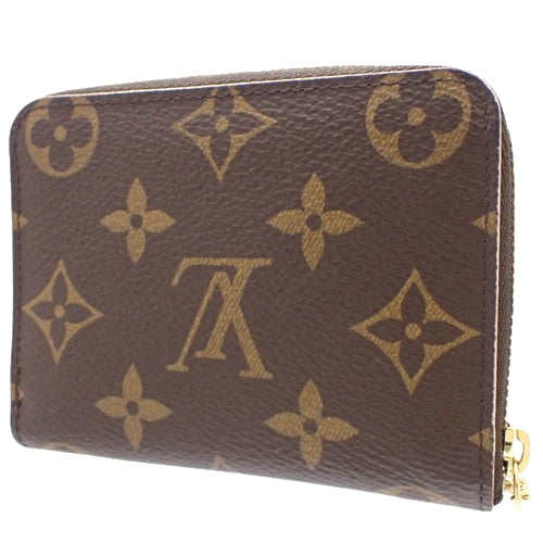 Monogram Zippy Coin Purse, Blooming Flower, Mini Wallet, Card Case, Zip-Around, Flower Charm, Monogram Canvas, M68332