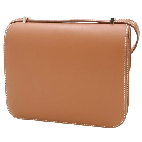 Constance Mini 3 Fauve Barenia, Palladium Hardware, Silver Hardware, B Stamp, Shoulder/Crossbody, Constance 18