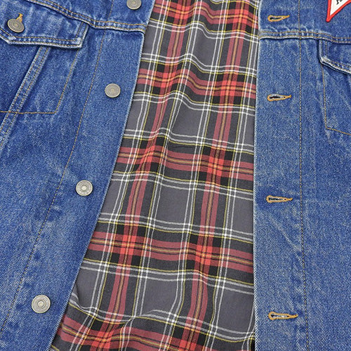 GG Denim Jacket, Apparel, Fashion, Flocked Logo, Oversized, Size 48, Cotton, 475024