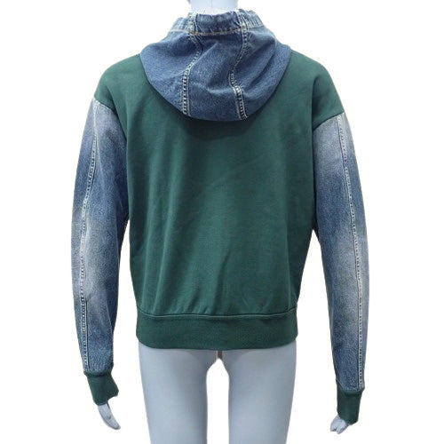 Denim Switch Hoodie XS RM222 Fleece-lined