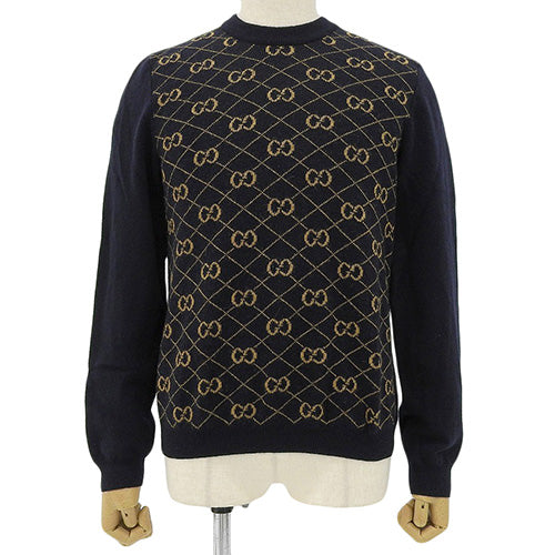 GG Logo Knit S Crew Neck Sweater