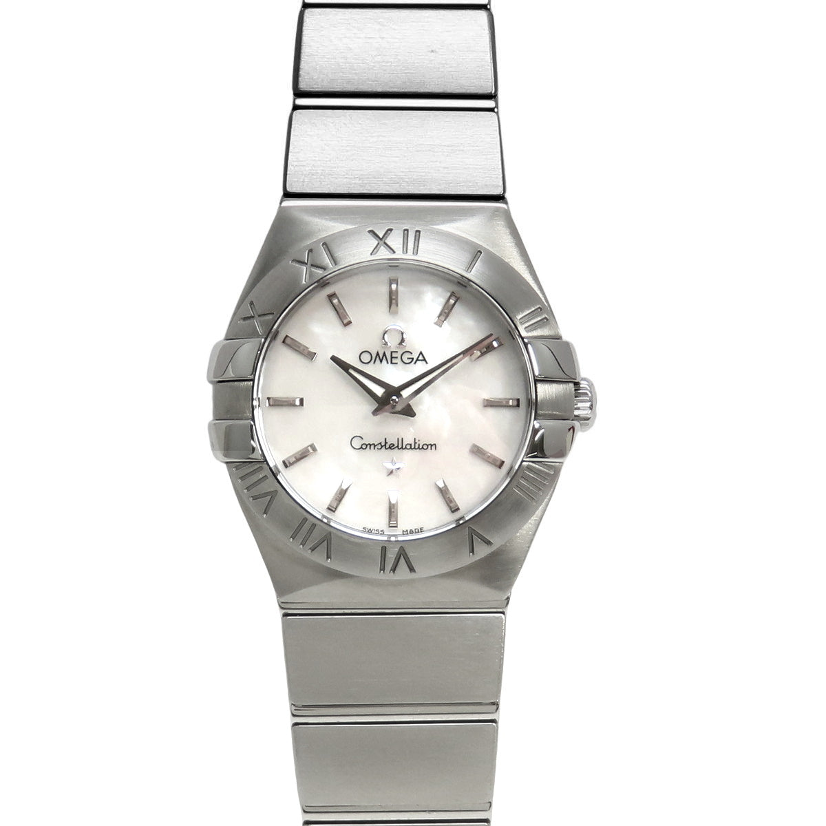 [Warranty included] 123.10.24.60.05.001 Constellation 24 SS Quartz White White Shell