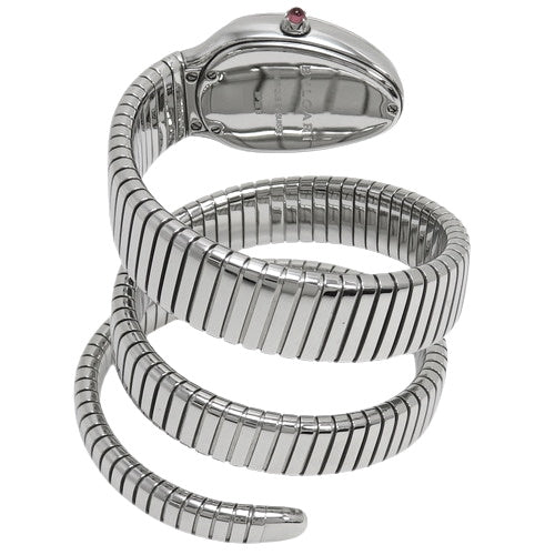 Serpenti Tubogas SP35S Stainless Steel Quartz Double Spiral Silver