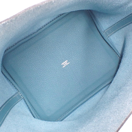 ピコタン MM トリヨンクレマンス パラジウム金具 ブルージーン シルバー金具 □K刻印