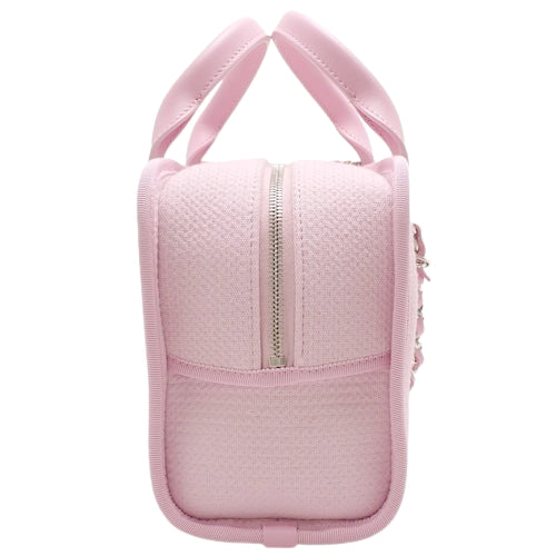 D'Ville Bowling Bag, Canvas &amp; Leather, Pink, A92749, 2-Way Shoulder Bag/Handbag