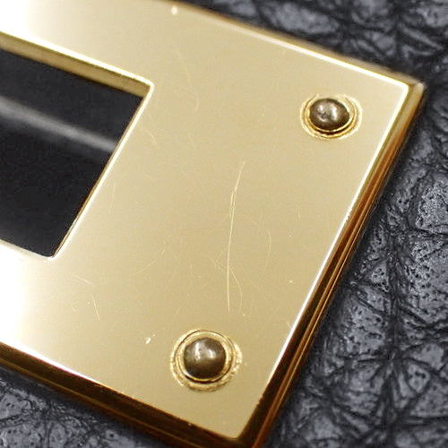 ケリー 28(内縫い) トリヨンクレマンス ブラック ゴールド金具 T刻印