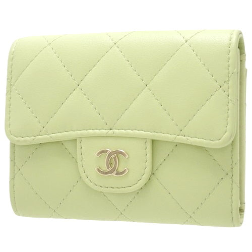 Matelasse Coco Mark Card Wallet in Lambskin