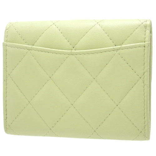 Matelasse Coco Mark Card Wallet in Lambskin