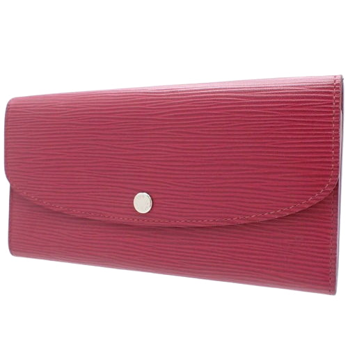 Epi Portefeuille Emily Long Wallet, Bifold, Epi Leather, Fuchsia, M60851