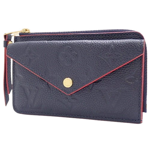 Monogram Empreinte Porte Carte Recto Verso Small Wallet/Card Case in Marine Rouge (M69420)