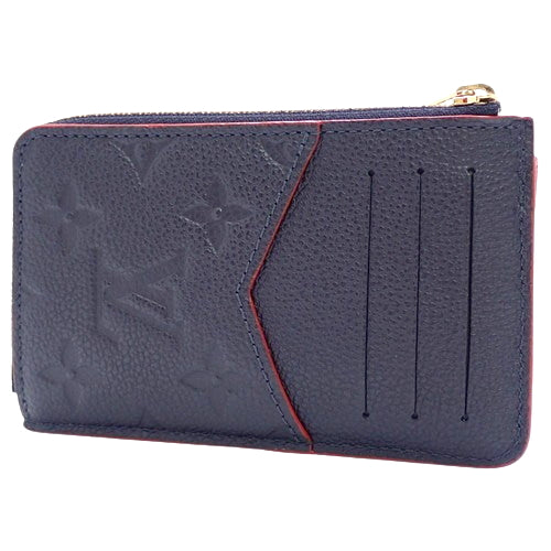 Monogram Empreinte Porte Carte Recto Verso Small Wallet/Card Case in Marine Rouge (M69420)