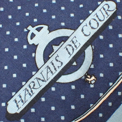 HARNAIS DE COUR BANDA 宮廷の馬具 カレ140 カシミヤ シルク アパレル ファッション小物 大判スカーフ カレジェアン