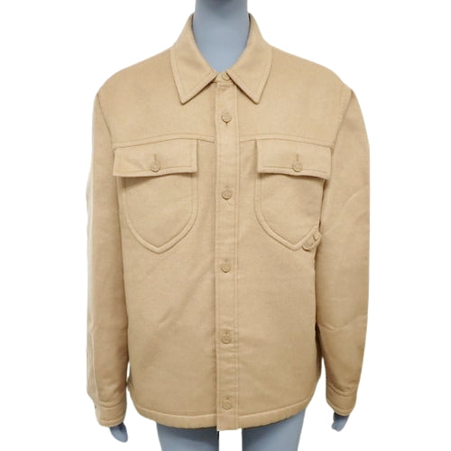 Double-faced wool blend overshirt, size L, RM241Q, Monogram