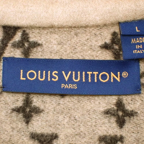 双面羊毛混纺外套衬衫，L码，RM241Q，字母组合