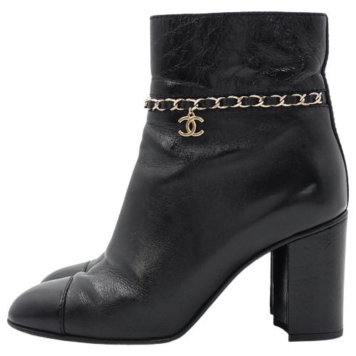 19A Chain Ankle Short Boots 38