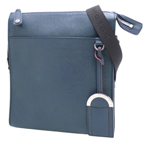Bvlgari Bvlgari Man Messenger Bag, Shoulder/Crossbody, Grained Leather, 39389