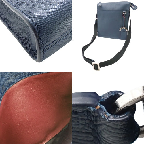 Bvlgari Bvlgari Man Messenger Bag, Shoulder/Crossbody, Grained Leather, 39389