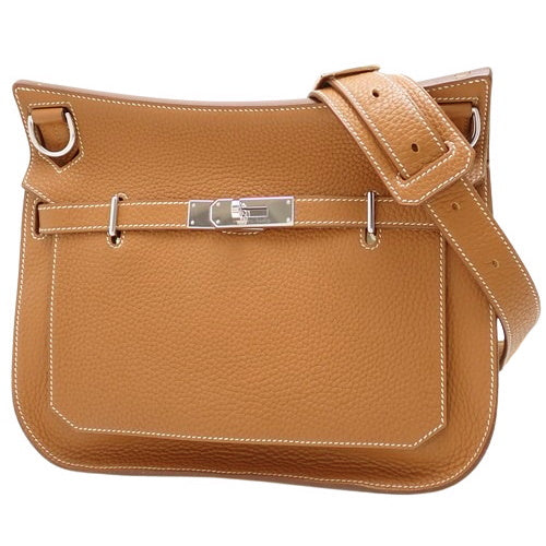 Gypsyère 28 Gold Taurillon Clemence Leather Palladium Hardware Silver Hardware D Stamp Shoulder/Crossbody Bag