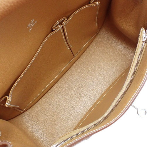 Gypsyère 28 Gold Taurillon Clemence Leather Palladium Hardware Silver Hardware D Stamp Shoulder/Crossbody Bag