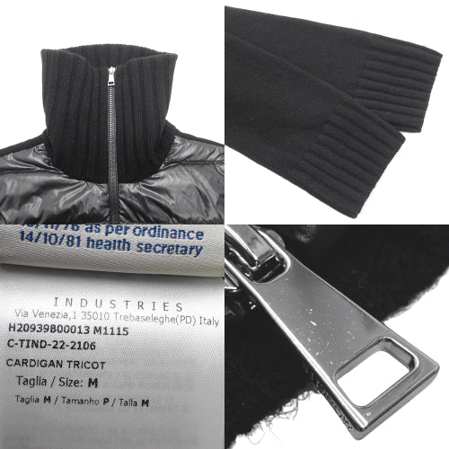 针织袖可切换羽绒服，中高领