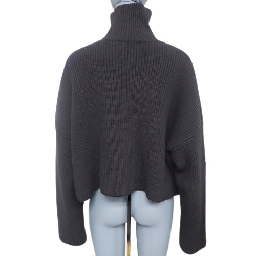 短款高领针织衫 XS