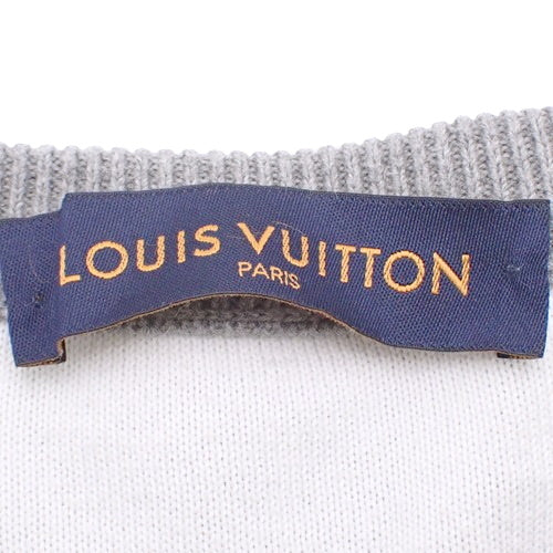 Monogram Gradient Knit RM211Q Apparel Fashion Sweater, Size Small, Cotton