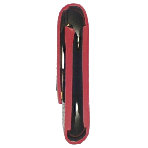 Portefeuille Capucines Compact Tri-fold Taurillon Leather Marine Rouge M63741