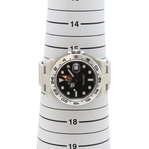 [保修] 216570 Explorer II 不锈钢自动手表，随机编号，黑色