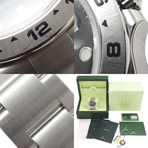 [保修] 216570 Explorer II 不锈钢自动手表，随机编号，黑色