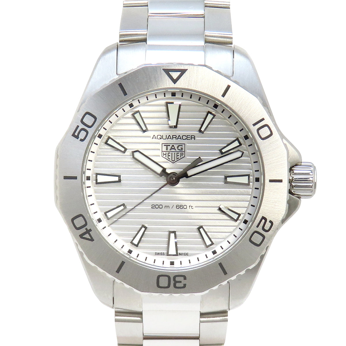 [2023 保修] WBP111.BA0627 Aquaracer Professional 200 不锈钢石英银色