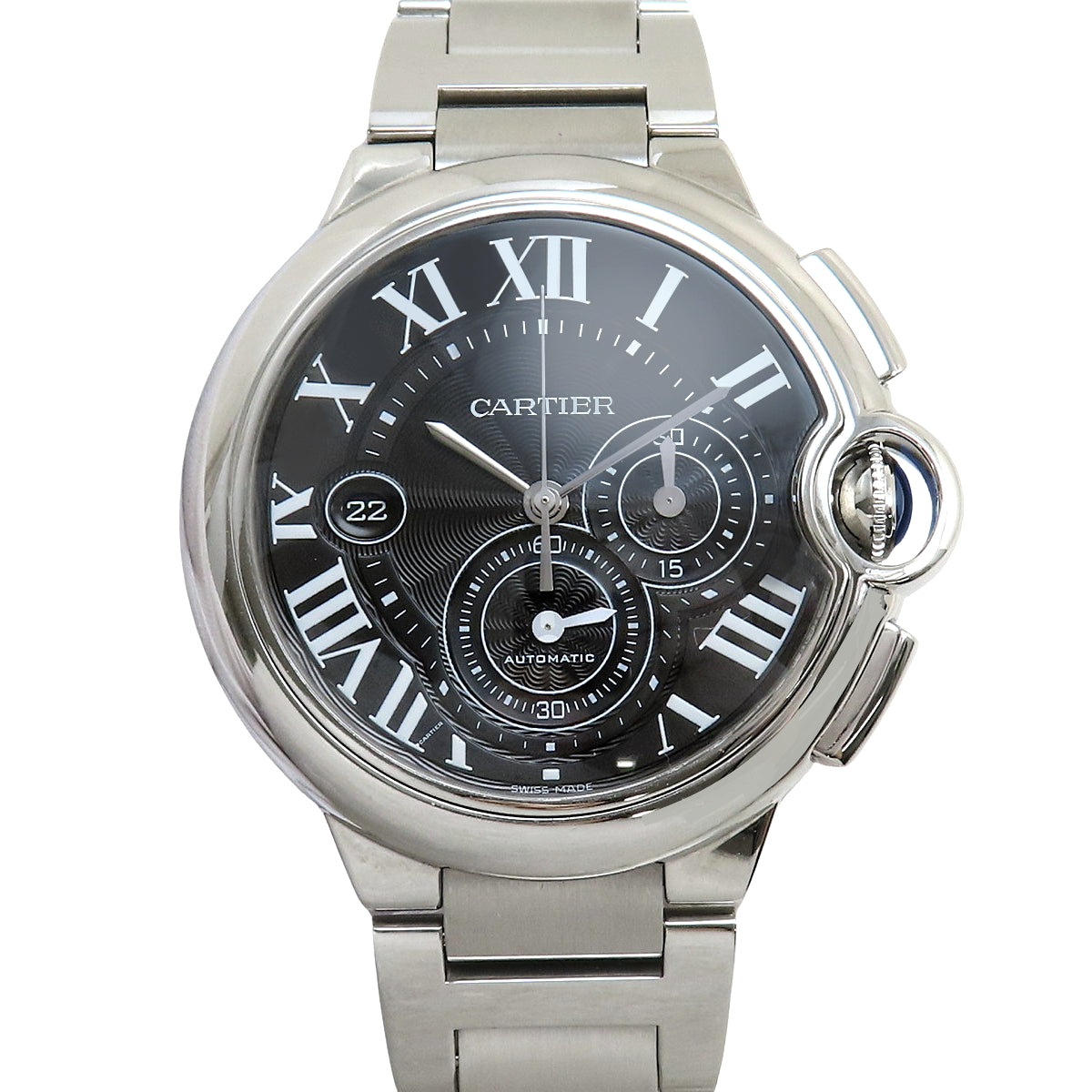 W6920025 Ballon Bleu Chronograph Stainless Steel Automatic Black