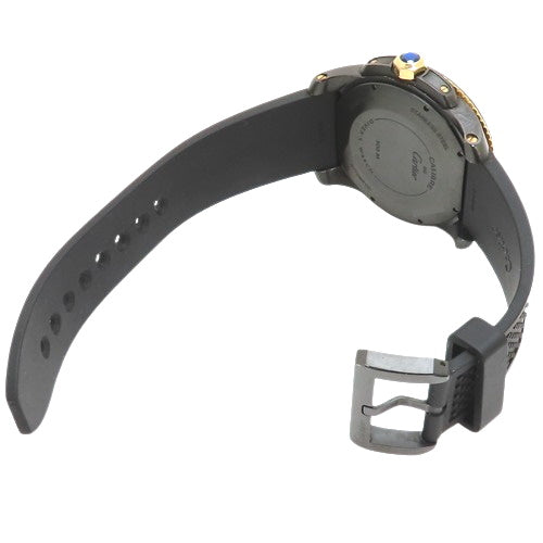 W2CA0004 Calibre de Cartier Diver, Stainless Steel/Rubber, Automatic, Black