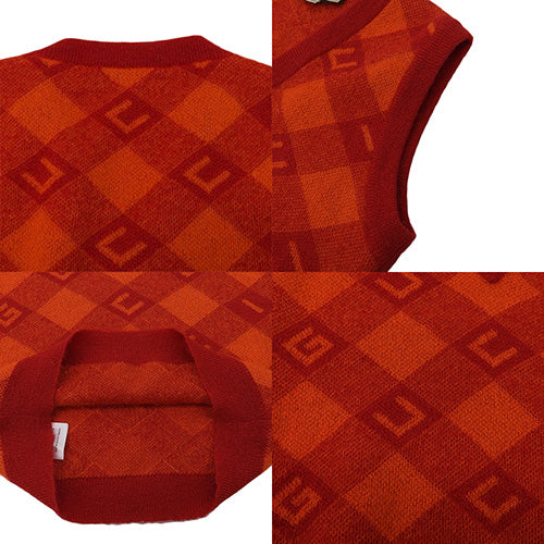 徽标格纹背心 XXS