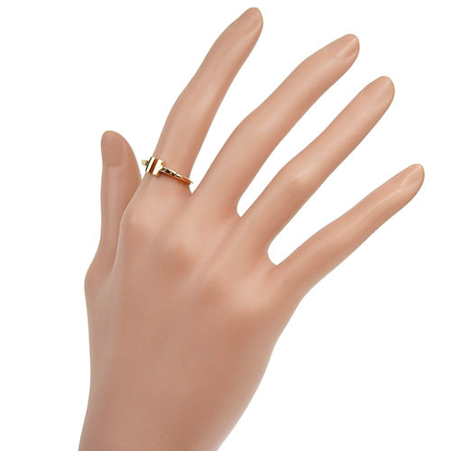 Wire ring in 18K pink gold and PG