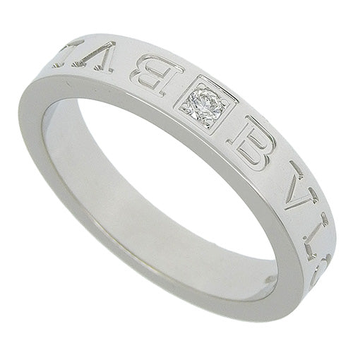 B.zero1 Essential Diamond Band Ring, 339992, 18K White Gold, WG, Accessory, Jewelry, 1PD, B-zero1, Size 15 (55)