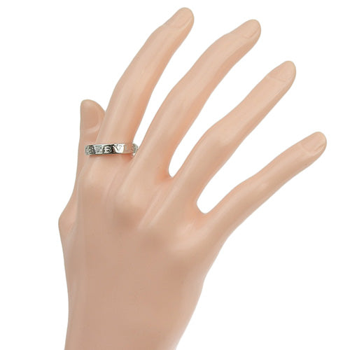 B.zero1 Essential Diamond Band Ring, 339992, 18K White Gold, WG, Accessory, Jewelry, 1PD, B-zero1, Size 15 (55)