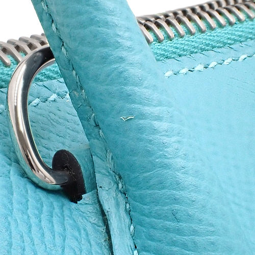 Bolide 27，Epsom 皮革，钯金配件，黑色蓝色，D 形印章