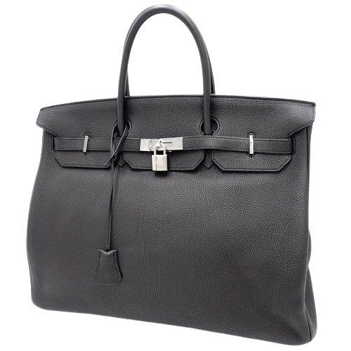 Birkin 40 Togo Tote Bag with Palladium and Silver Hardware, Y Stamp, Business/Travel Bag