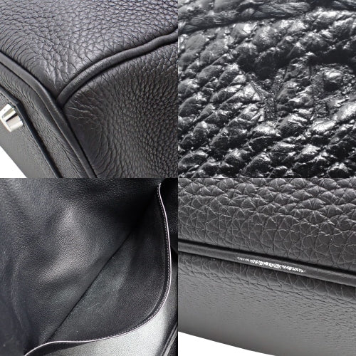 Birkin 40 Togo Tote Bag with Palladium and Silver Hardware, Y Stamp, Business/Travel Bag