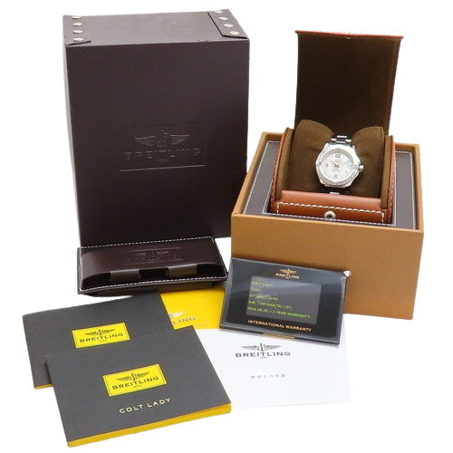 A77388 Colt Lady Stainless Steel SS Quartz White Diamond Index Shell Dial