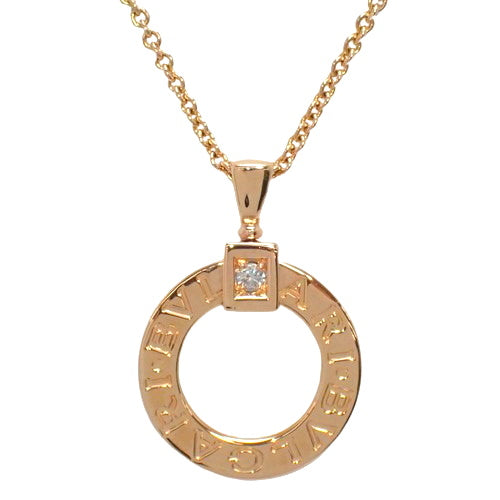 Bvlgari Bvlgari Necklace Diamond 18K Pink Gold PG Accessory Jewelry 1PD