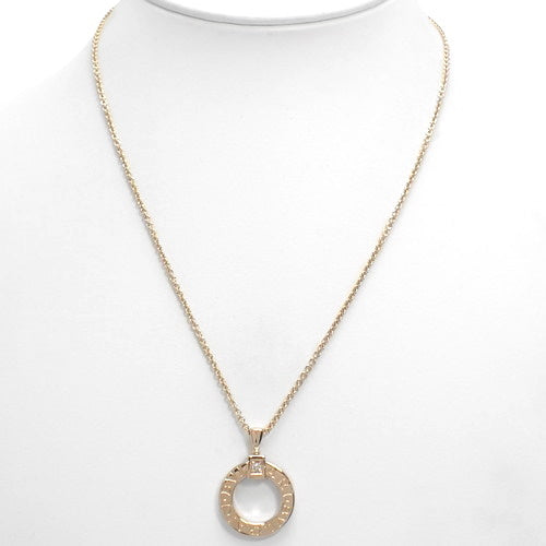 Bvlgari Bvlgari Necklace Diamond 18K Pink Gold PG Accessory Jewelry 1PD